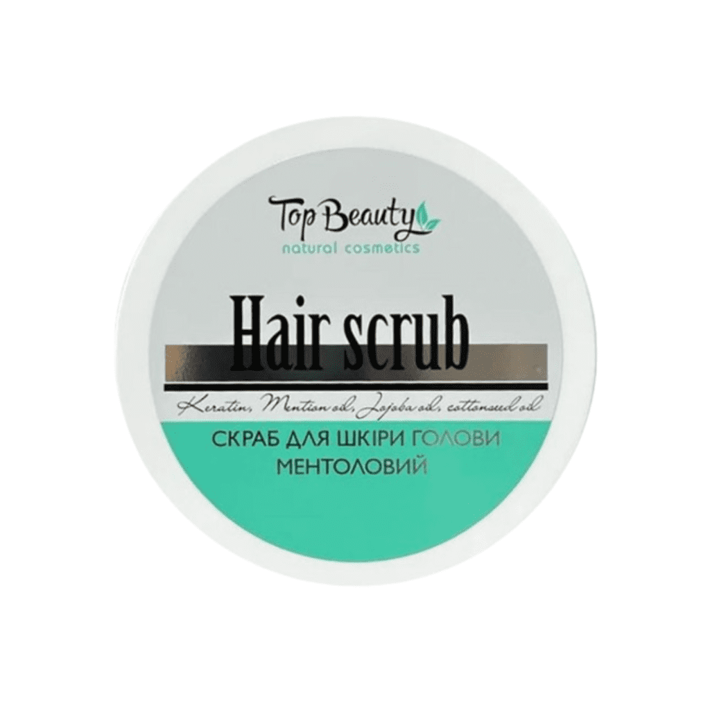 Скраб-пілінг для шкіри голови Top Beauty з ментолом, 100 мл