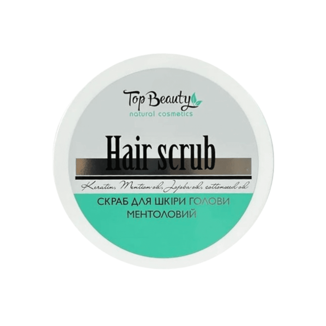 Скраб-пілінг для шкіри голови Top Beauty з ментолом, 100 мл